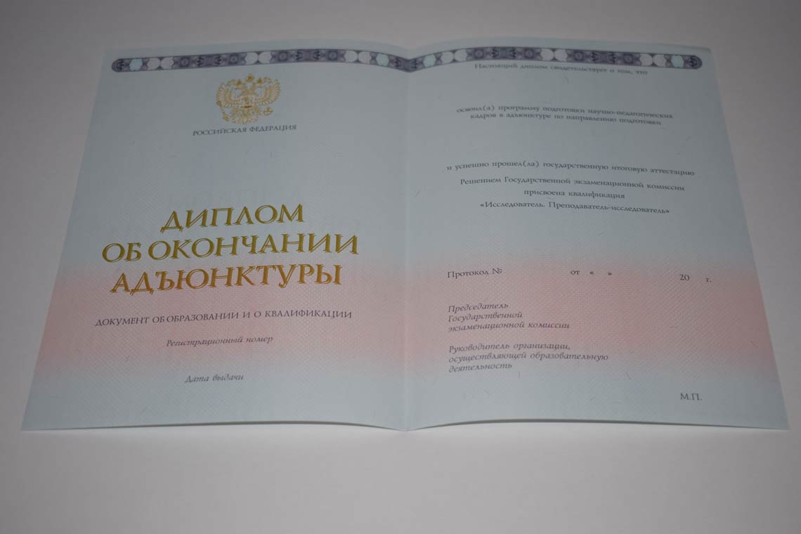 Диплом Адъюнктуры 2014-2025 в Санкт-Петербурге